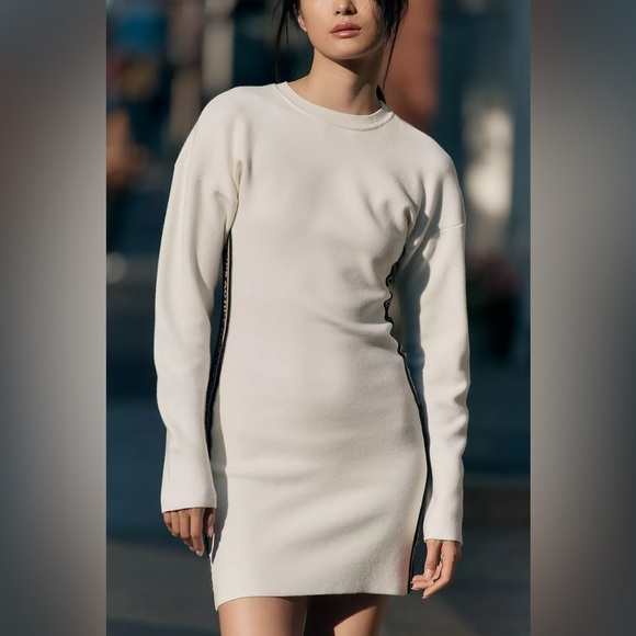 NWT! Daily Practice by Anthropologie Long-Sleeve Mini Dress - Size Medium 🟡 - Picture 4 of 7